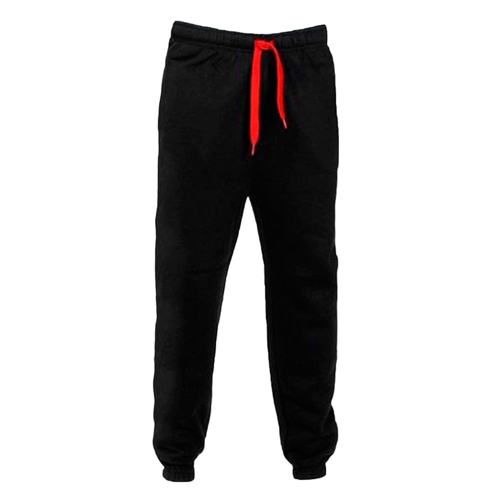 ☆Pleasenofollow☆ Mami Wide Sweat Jogger Black PNBDPT003BK kpoplk Men Sweatpants,Drawstring Sweatpants for Men with