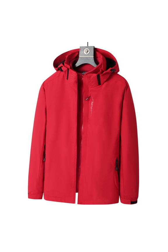 Men's 3 in 1 Waterproof Winter Jackets Ski Warm Snow Rain Coat Puffer Liner Hood Windbreaker