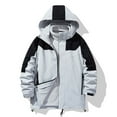 thumbnail image 1 of Qiggri Men's Color Blocked 3 in 1 Waterproof Winter Jackets Ski Warm Snow Rain Coat Puffer Liner Hood Windbreaker, 1 of 1