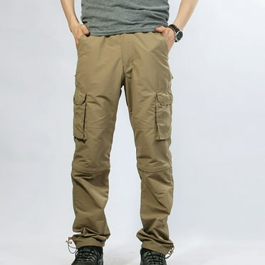 Qiggri Men's Detachable Pants Multi Pocket Outdoor Sports Pants Cargo Pants Pants Trousers Men Summer Pants
