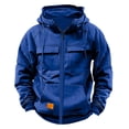 thumbnail image 1 of Qiggri Men's Full-Zip Hoodie with Multiple Pockets, Soft Fleece, Adjustable Drawstring Hood, Casual Wear, 1 of 4