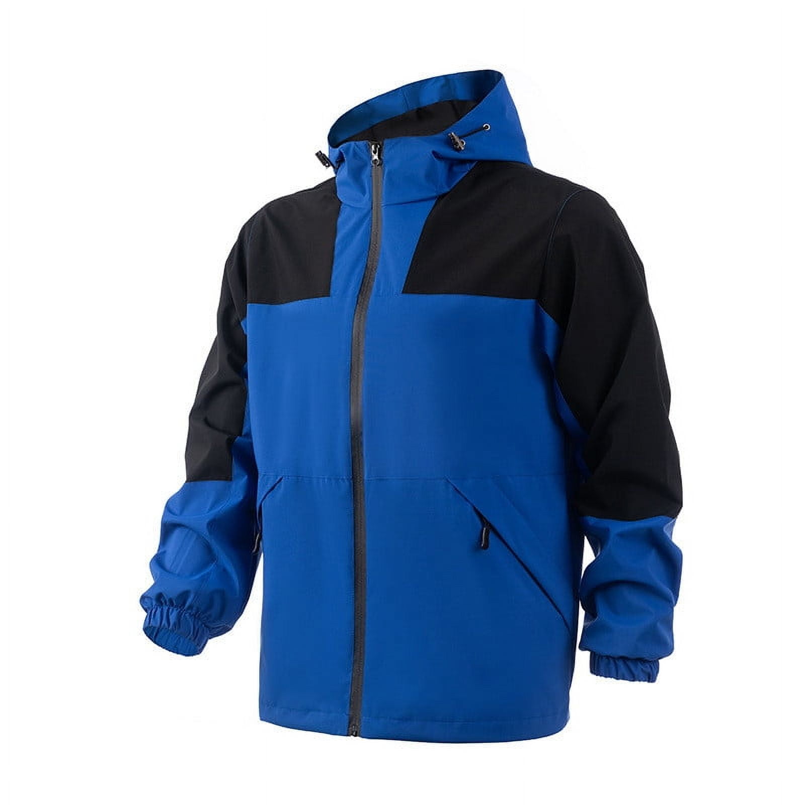 mens Hooded Ultimate Embroidered SD Windbreaker Jacket in Black
