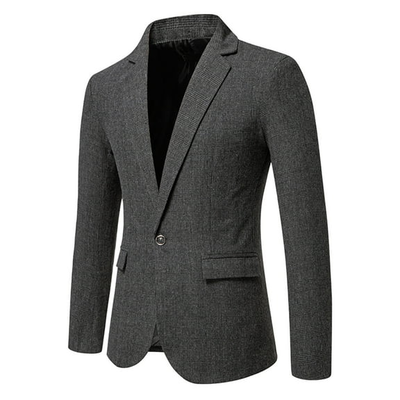 Qiggri Men's Sport Coats & Blazers Slim Fit Suit Jacket for Men Two Buttons Sport Coat for Wedding Casual