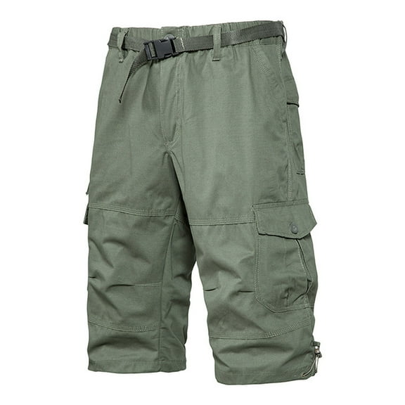 Qiggri Mens Cargo Shorts Relaxed Fit Camo Casual Shorts Multi-Pocket Work Shorts with Pockets