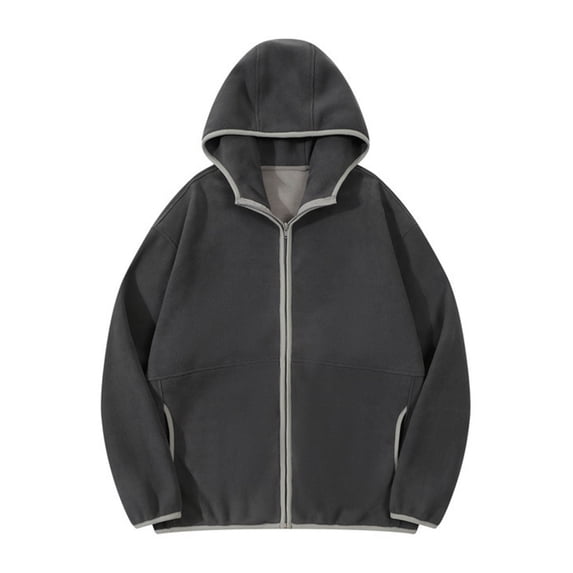 Qiggri Mens Full Zip Casual Cotton Hooded Fleece Drawstring Hoodies Pullover Sweatshirts Casual Long Sleeve Shirts