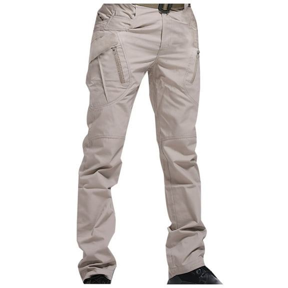 Qiggri Mens Tactical Pants Ripstop Cargo Work Pants with Pockets Breathable Hiking Construction Pants