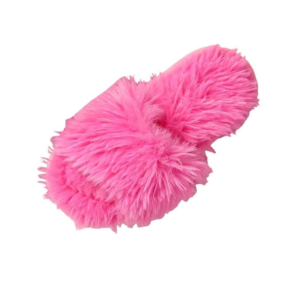 Qiggri Women's Furry Slippers Comfy Memory Foam Fuzzy Fluffy Slippers Indoor House Shoes Fall Winter 6.5-7