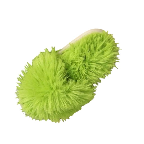 Qiggri Women's Furry Slippers Comfy Memory Foam Fuzzy Fluffy Slippers Indoor House Shoes Fall Winter 6.5-7