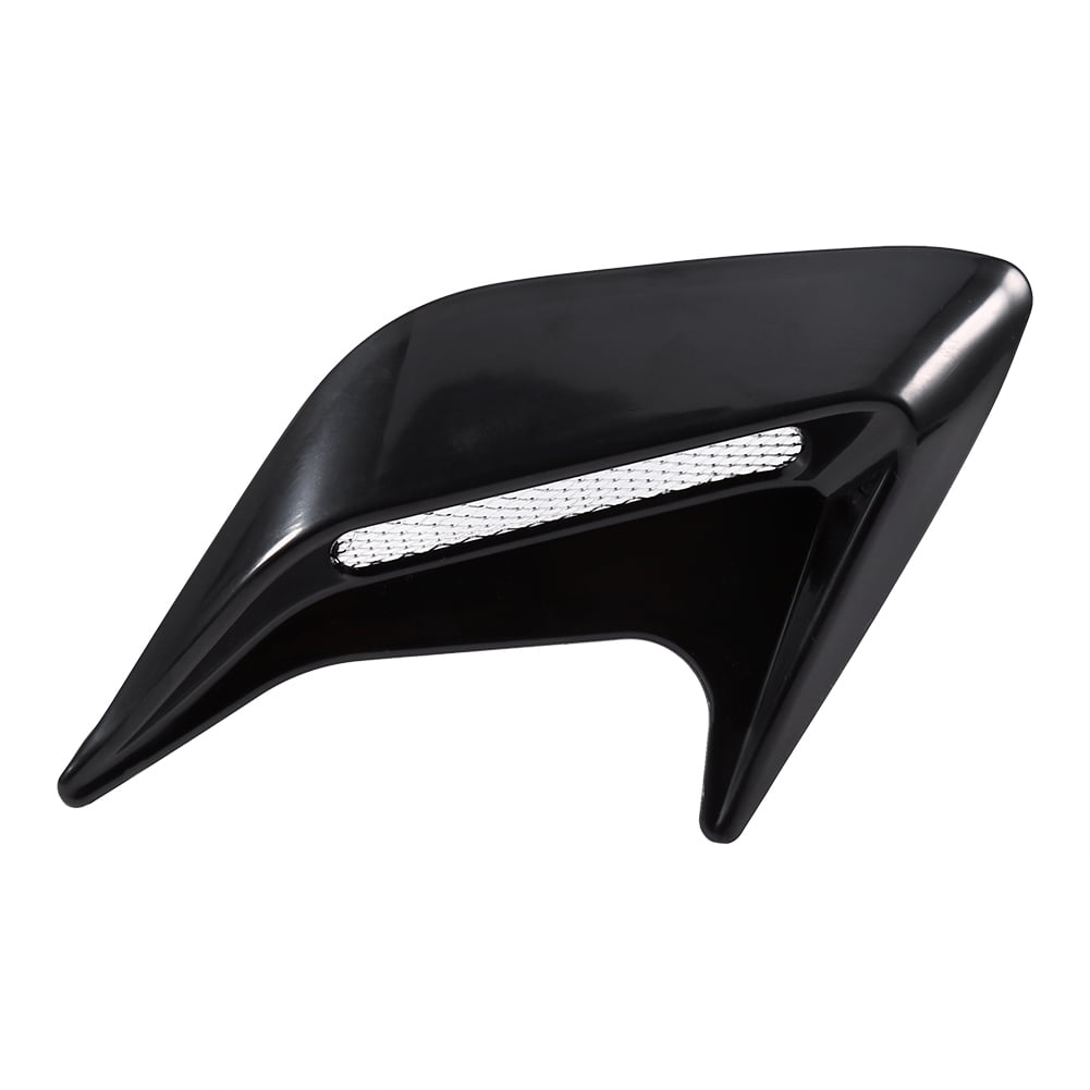 Qiilu 2x Car Decorative Air Scoop Intake Hood Vent Universal DIY