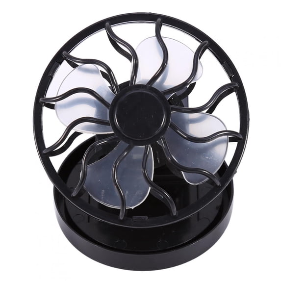 Qiilu 7’’ 2-Speed Solar Powered Portable Clip-On Electric Household Fan