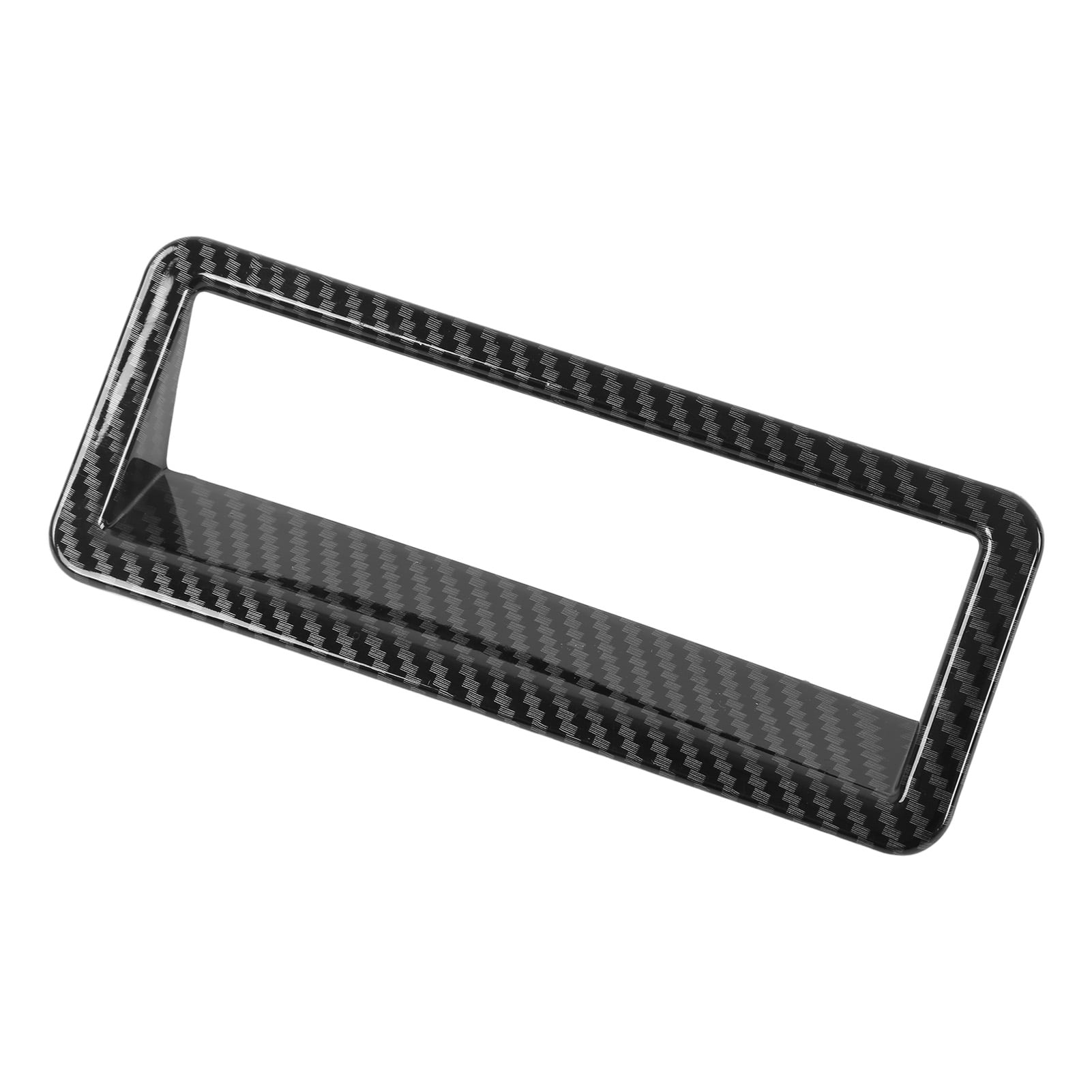 Qiilu Headlight Switch Cover, Car Headlight Adjust Switch Cover Carbon Fiber Style Replacement