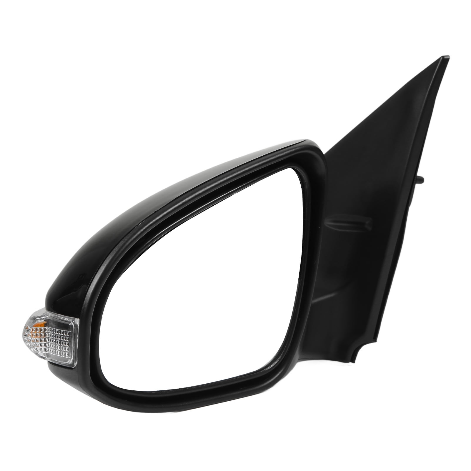 Qiilu Heated Side Mirror Gloss Black Power Side Mirror Support Power