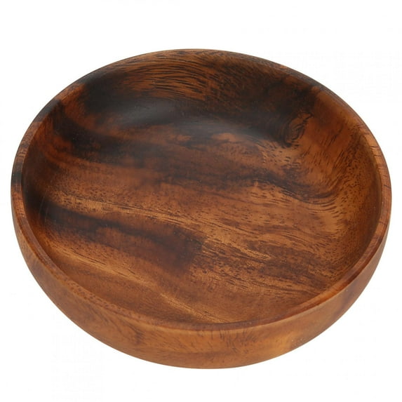 Qiilu Wooden Food Bowl,Wooden Snack Dish Fruit Food Salad Soup Bowl For Home Coffee Shop Use,Wood Serving Bowls,Wood Serving Bowls