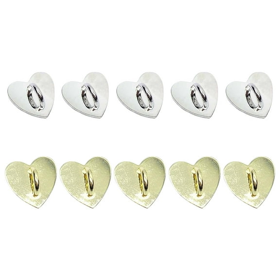 Qijita 10 Pcs Heart Shape Phone Cover Buckle Adhesive Phone Case Buckle DIY Phone Cover Decor