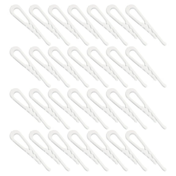 Qijita 200pcs Plastic Alligator Clip Garment Clip Shirt Clamps Clothes Fixing Clip