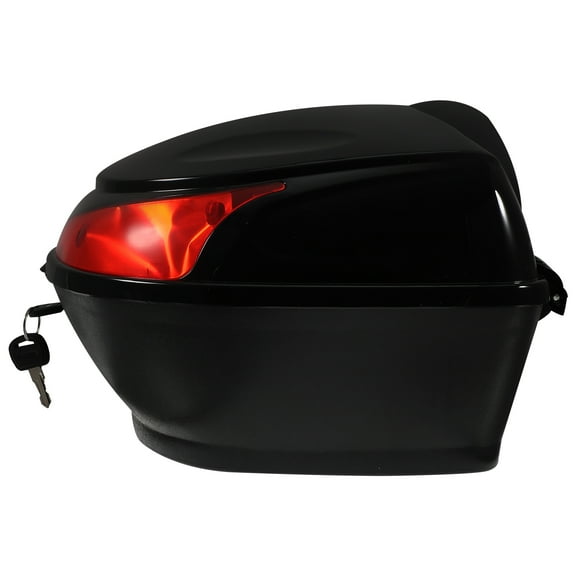 Qijita Large Capacity Replacement Trunk Lock Storage Case for Motorcycle Scooter (Black)
