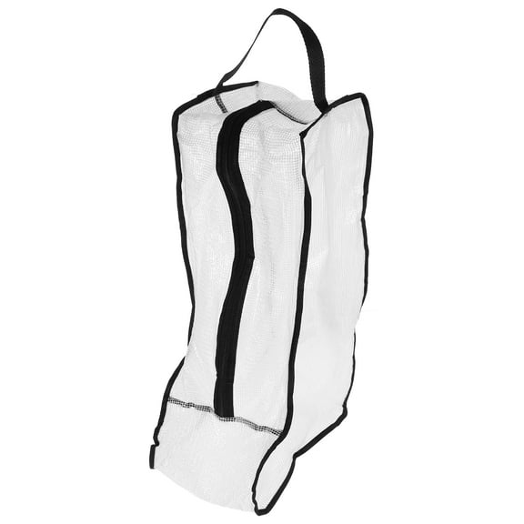 Qijita Zipper Boots Storage Bag Travel Boots Organizer PVC Boots Pouch Shoe Dust Bag