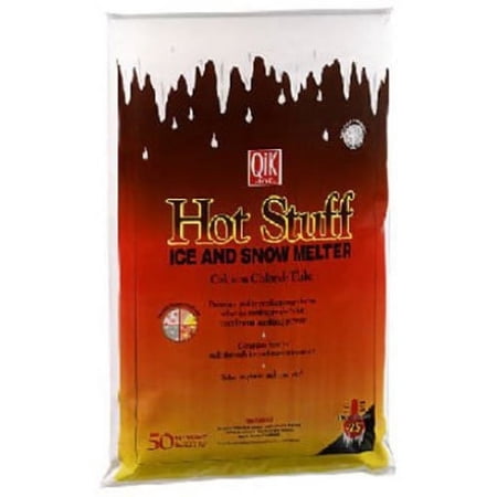 Milazzo Industries Hot Stuff Ice and Snow Melter Flakes - Calcium Chloride - 50 lb — Residential Use, Standard Application