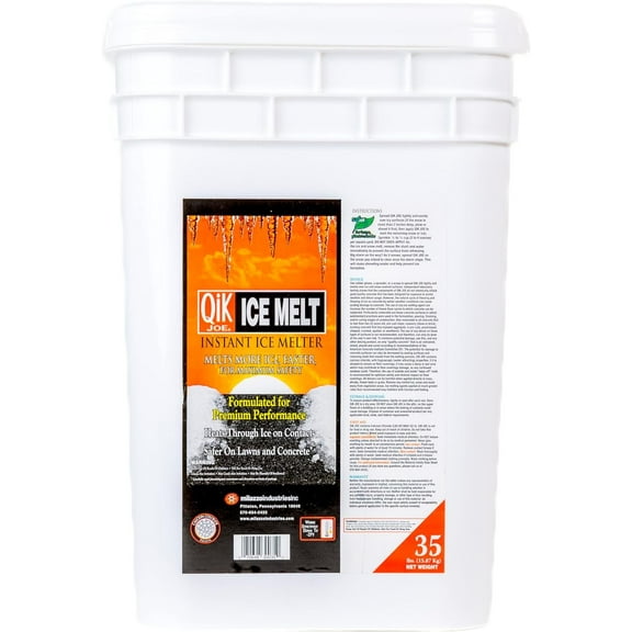 Qik Joe Instant Snow and Ice Melt Pellets - Effective to -25 Degrees - 35 lbs