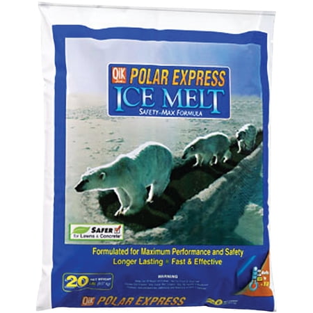 Qik Joe Polar Express Ice Melt, 20 Pounds, Effective to -15 Degrees, Safety-Max Formula