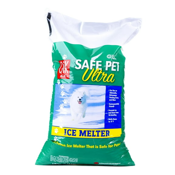 Qik Joe Safe Pet Ultra Instant Snow and Ice Melt for Sidewalks, Driveways, Steps, and Parking Lots, Deicer for Concrete, Asphalt, Wood, and Other Surfaces, Effective to -5 Degrees (18 Lbs.)