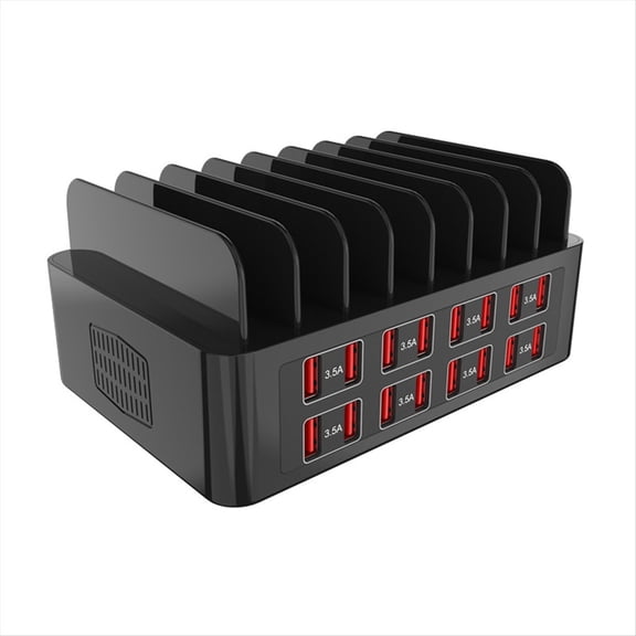 Qilidiba 150W 16-Port Universal USB Charger Multi-Device Charging Station with Tablet Stand for 15/14/13 Pro Max S24 US PLUG