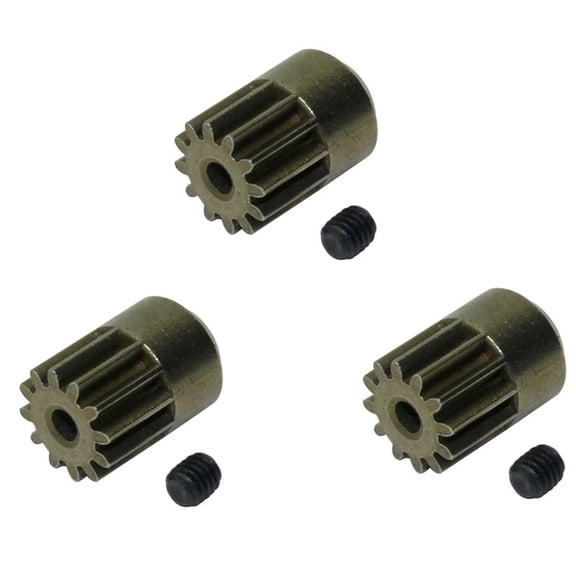 Qilidiba 3Pcs 12T Motor Gear for HBX HAIBOXING 901 901A 903 903A 905 905A 1/12 RC Car Upgrades Parts Spare Accessories