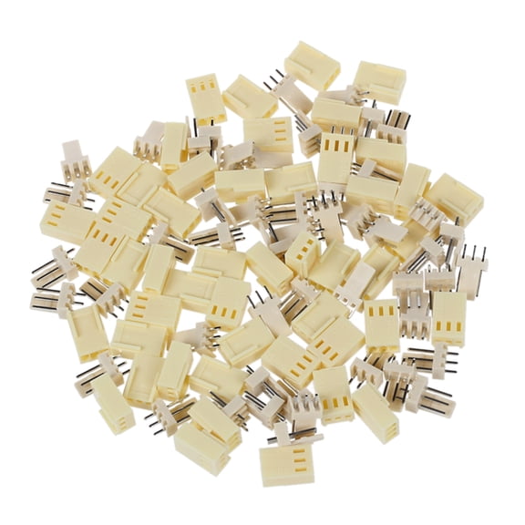 Qilidiba 50 pieces KF2510-3P 2.54mm PCB header 3-Pin connector Crimp Terminal Housing