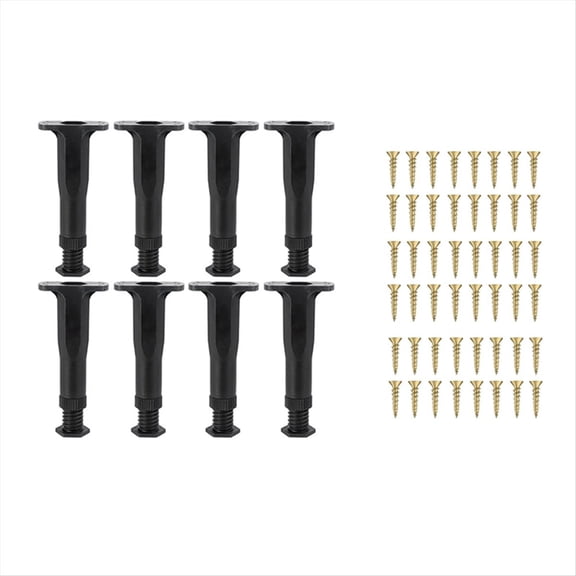 Qilidiba 8 Pcs Adjustable Bed Support Legs 5.9 to 11 Inches Bed Frame Support Legs for Bed Slats Bed Legs Replacement Bed Frame
