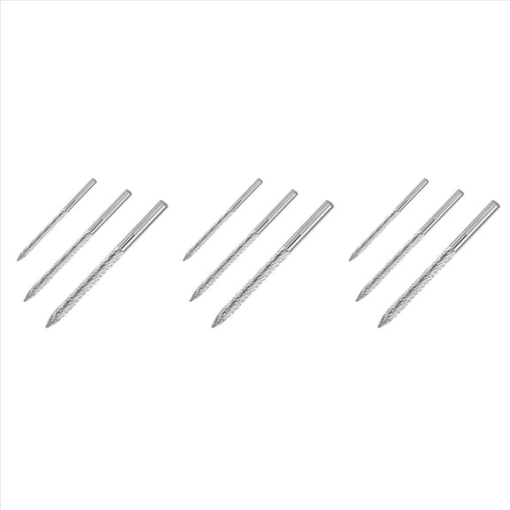 Qilidiba 9 Pack Tire Bit Multi Sizes Tire Repair Carbide Burr Drill Bit Tire Patches Plug Cutters Wire Cutter Reamer Drill