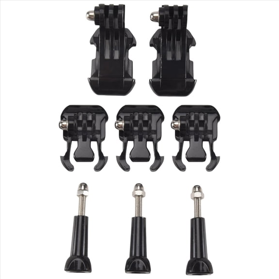 Qilidiba Eight in One Accessory Kit for Gopro, Buckle Clip Basic Mount, Vertical Surface Quick Mounting J-Hook Buckle Mount, Long Thumb Screw for GoPro Hero 7 6 5 4+ 3 3 2 1 3