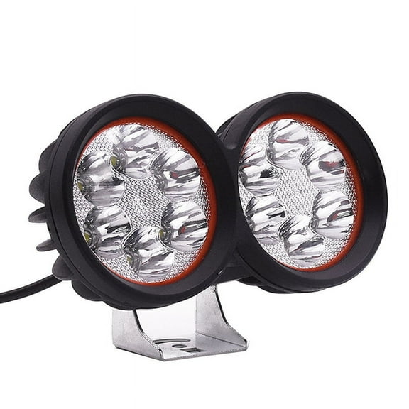 Qilidiba Electric Scooter LED Headlight Lamp Super Bright Scooter 6 LED Fog Spotlight Working Spot Light 12-80V Scooter