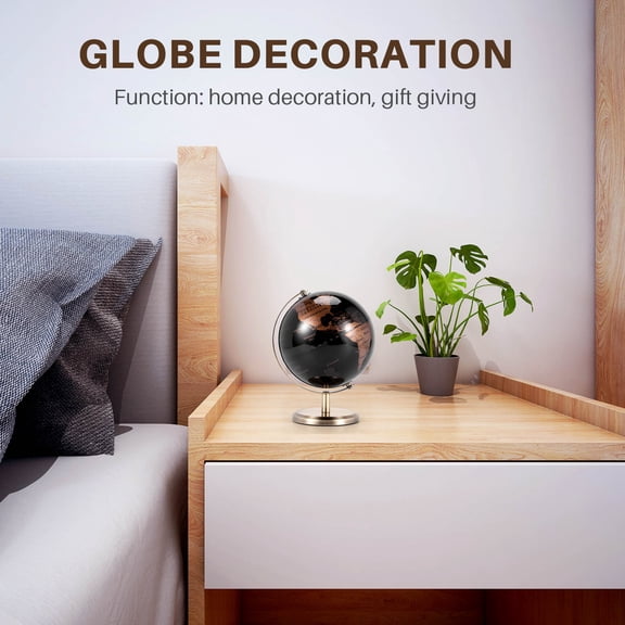 Qilidiba Globe Constellation World Globe Constellation Map Globe For Home Table Desk Ornaments Gift Office Home Decoration Accessories(Gold)