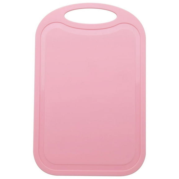 Plastic Chopping Block Meat Vegetable Cutting Board Non- Anti Overflow With Hang Hole Chopping Board Pink