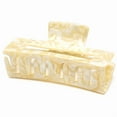 thumbnail image 1 of QinGoo Large Rectangle Hair Claw Clip for Thick Hair Strong Hold Women Hair Accessory 1 Count, 4.1 inch, Cream, 1 of 5