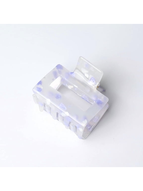 Medium Square Hair Claw Clip for Women Non-Slip Thick Hair Accessory 1 Count, 2 Inch, Purple