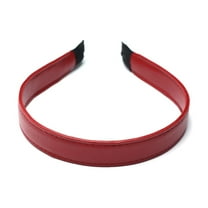 QinGoo Leather Headband for Women Thin Hairband Comfortable Hair Accessory 1 Count, Red