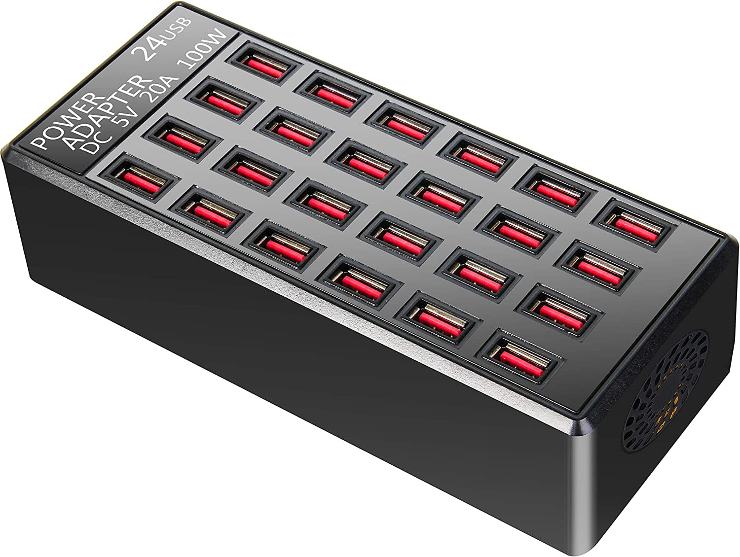 QinYing 100W 24-Port USB Fast Charging Station, Compatible with ...
