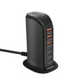 thumbnail image 1 of QinYing 6 Port Desktop Fast Charger, Multi Device USB Charging Station with lphone, Tablets Black, 1 of 7