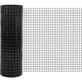 thumbnail image 1 of QinaQin 1/2 Inch 36in x 100Ft Hardware Cloth,PVC Coated Galvanized Welded Wire Mesh Roll,Chicken Wire Fence,Snake Gopher Barrier Garden Fencing Rabbit Cage Netting,Black, 1 of 8