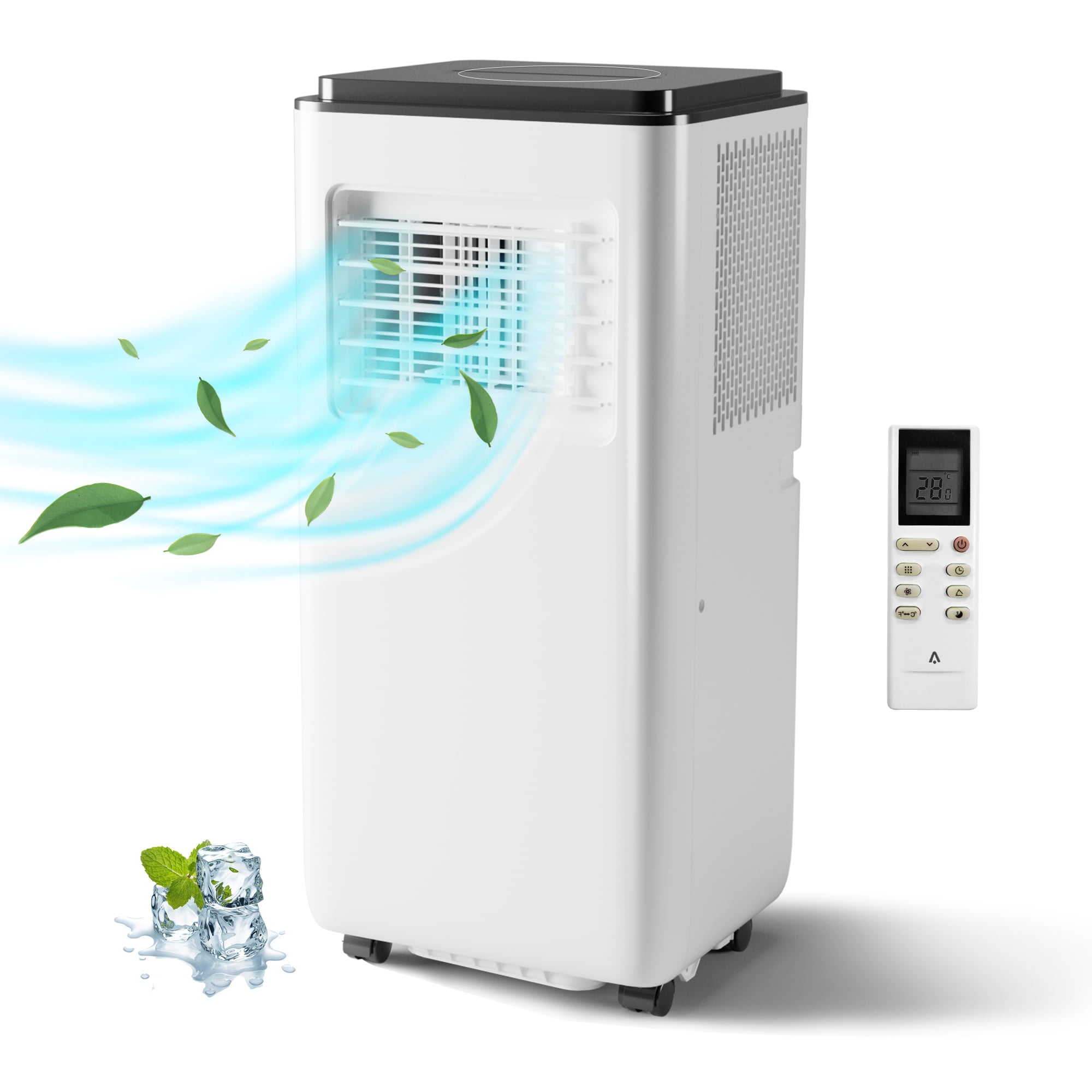 QinaQin 10000 BTU Portable Air Conditioner, 3-in-1 Remote Control AC ...