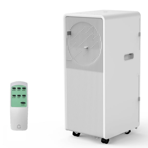 QinaQin 14,000 BTU Portable Air Conditioner - 3-in-1 Cooling, Dehumidifier, Fan - Covers 225-300 Sq.Ft, Quiet Sleep Mode, 24H Timer, Remote, Window Kit, White - US Regulations