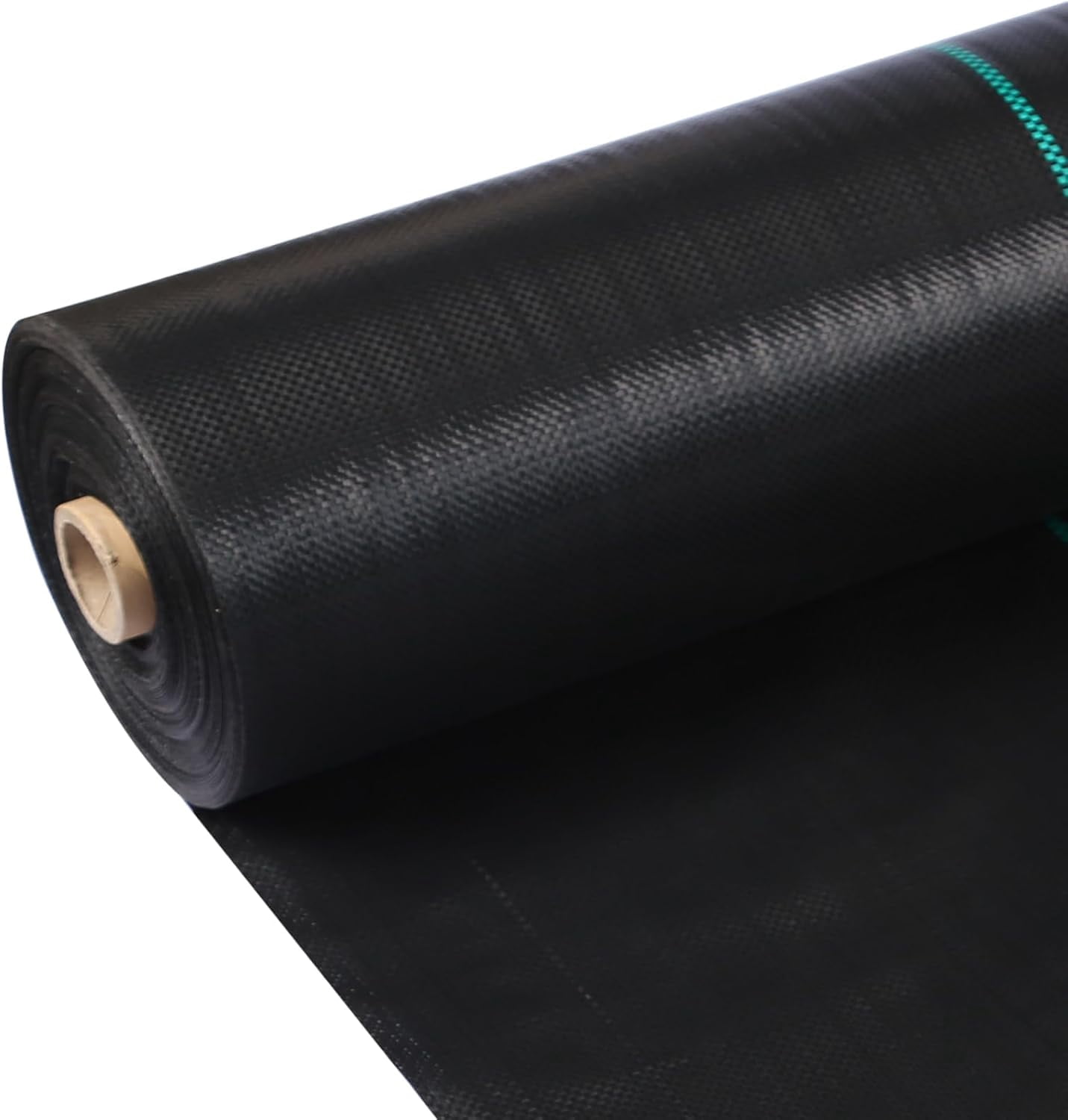 QinaQin 2.4 OZ 3x600 FT Weed Barrier Fabric,Heavy Duty Weed Landscape Block Fabric,Easy Setup Woven Driveway Garden Fabric for Yard,Black