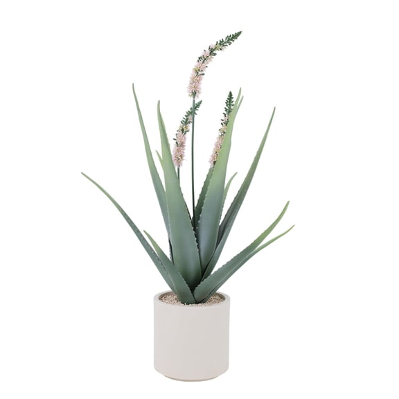 QinaQin 40 Inch Artificial Aloe Vera Plant in Pot, UV Resistant Faux Succulent for Home Office, Patio or Poolside Decor