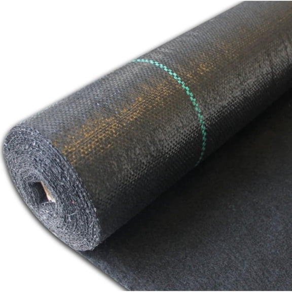 QinaQin 4FTx 300FT Weed Barrier Landscape Fabric Heavy Duty, Premium 5.8 oz Weed Control Fabric Ground Cover for Easy Deployment