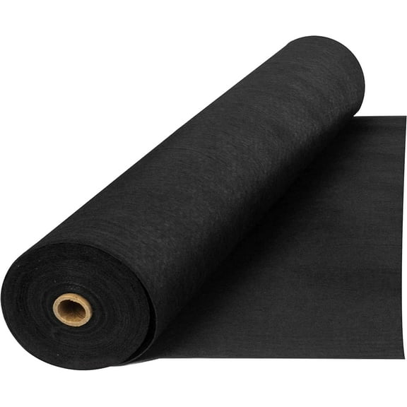 QinaQin 6x 50FT & 6oz Geotextile Landscape,Geotextile Fabric,PP Drainage 350N Tensile Strength & 440N Load Capacity,Black