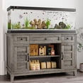 thumbnail image 1 of QinaQin Farmhouse-Style Aquarium Rack, Suitable for 35-55 Gallon Aquariums, Built-In Power Outlet, 1400 Lb Load Capacity, for Aquarium Pets and Terrestrial Animal Housings (Aquarium Not Included), 1 of 8