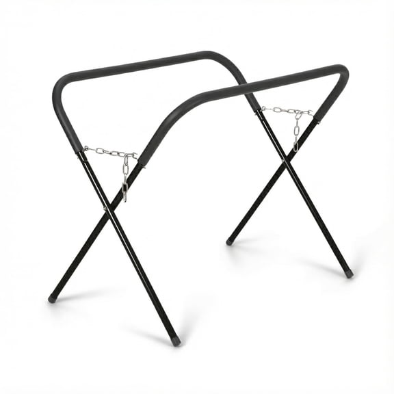 QinaQin Heavy Duty Folding Work Stand,Portable Carbon Steel Workbench,Ideal for Garage & Workshop,Black