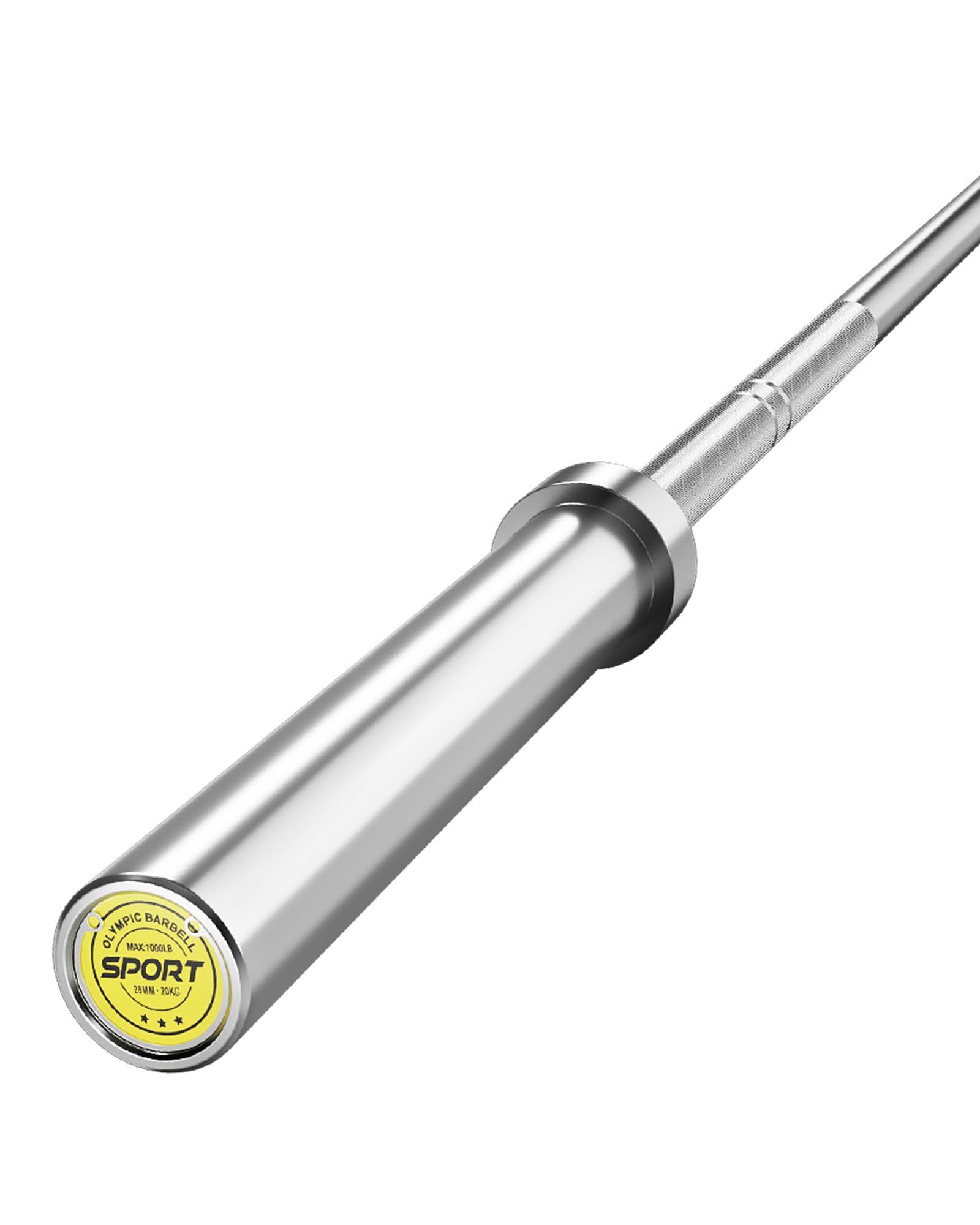 QinaQin Olym-pic Weightlifting Barbell, 7 Feet Long, 45 Pounds, with 2-Inch Sleeve, 1000-Pound Load Capacity, Suitable for Strength Training