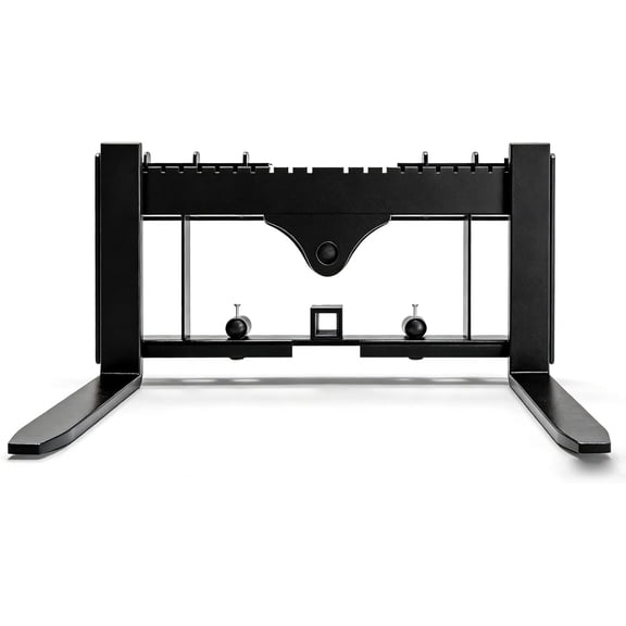 QinaQin Skid Steer Pallet Fork Frame,48 Inch Pallet Fork Blades,Quick Tach Attachment for Skid Steer Loaders & Tractors,Black